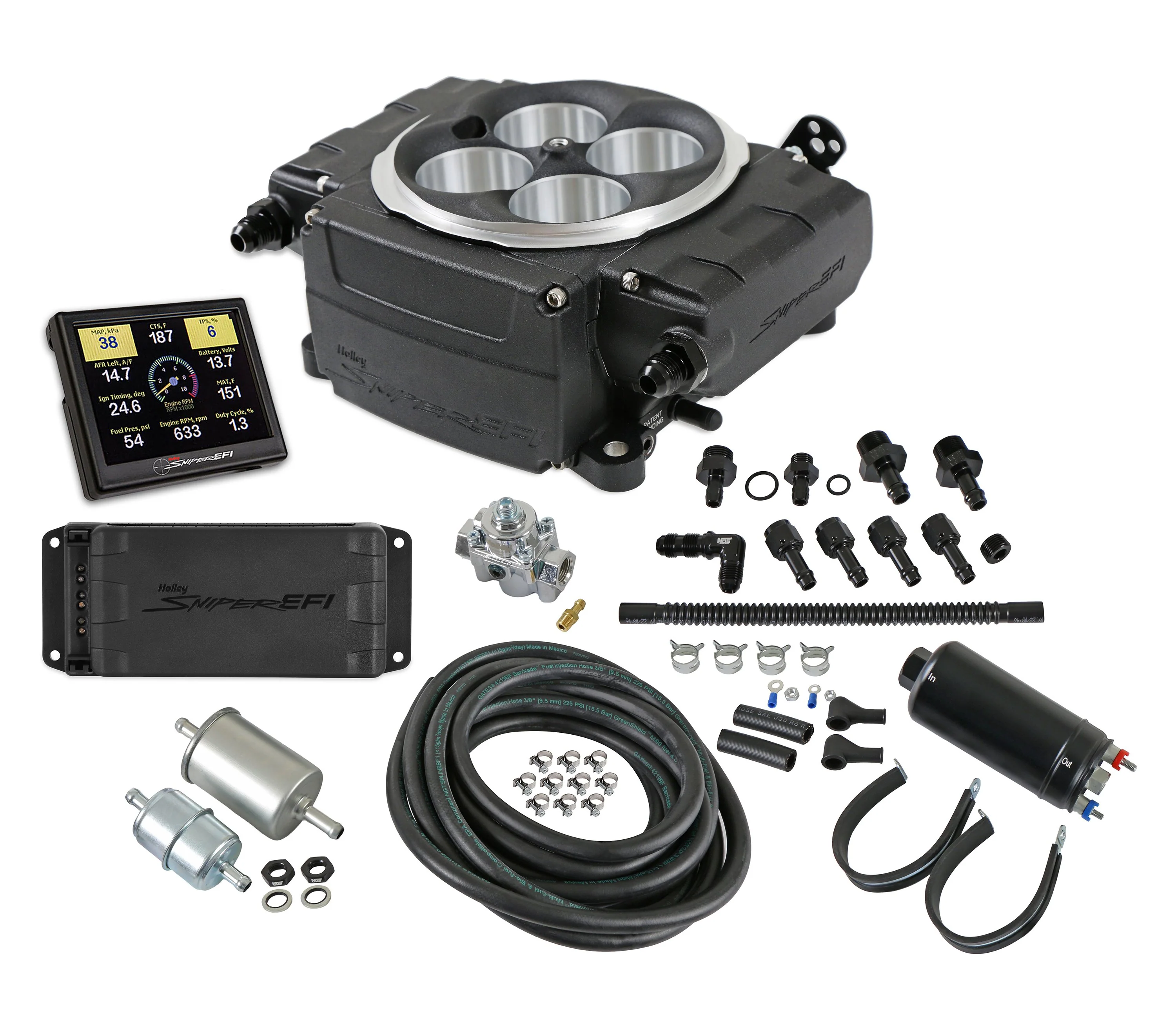 2 EFI - Black - Inline Pump - With PDM - 3.5 in. Handheld