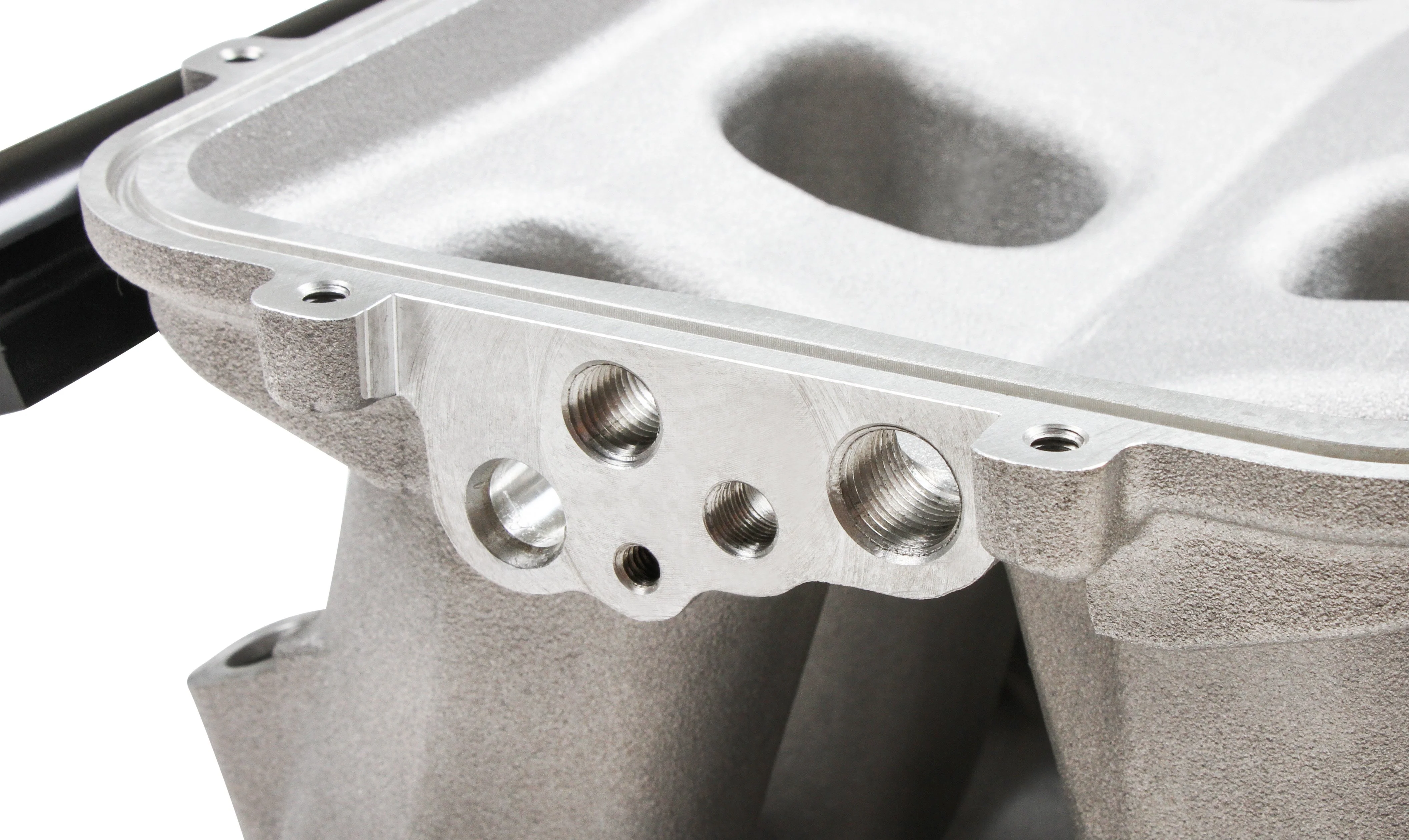 8.2" SBF Ford Hi-Ram Intake Manifold with 95mm LS Throttle Body Flange Top. - Image 8