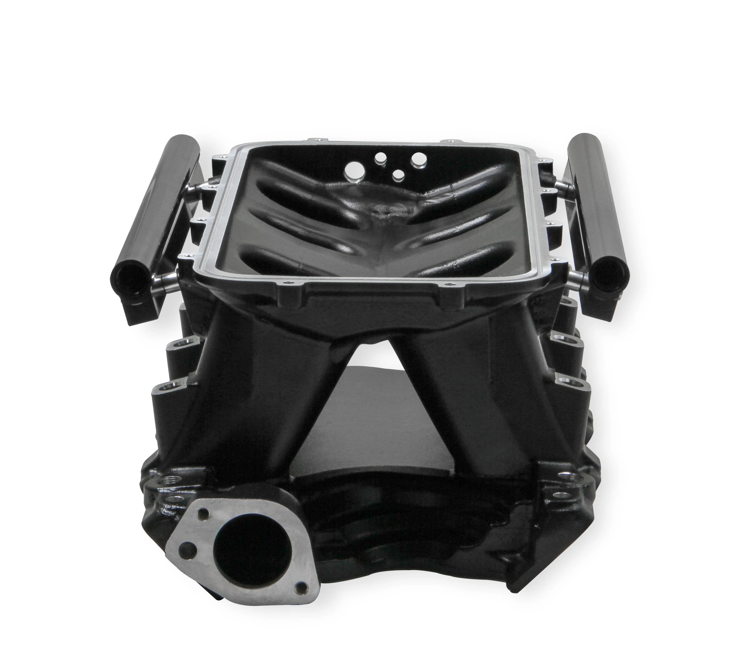 Black 351W Ford Hi-Ram EFI Manifold 105mm LS Throttle Body Flange Top - Image 8