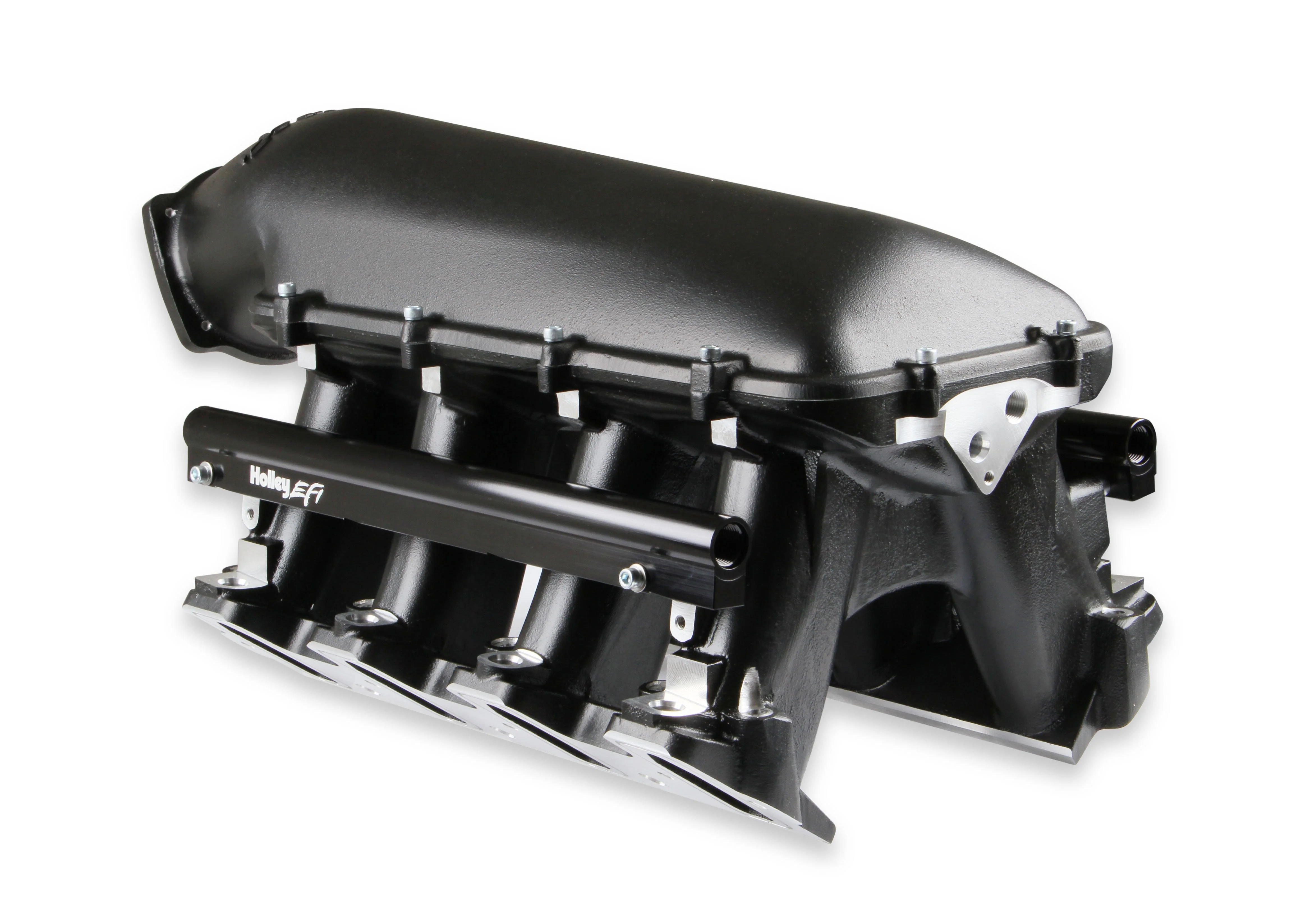 EFI Hi-Ram Intake for 1 x 92mm GM LS3/L92 Throttle Body - Longitudinal Mount Plenum Top - Black Ceramic Coating - Image 10