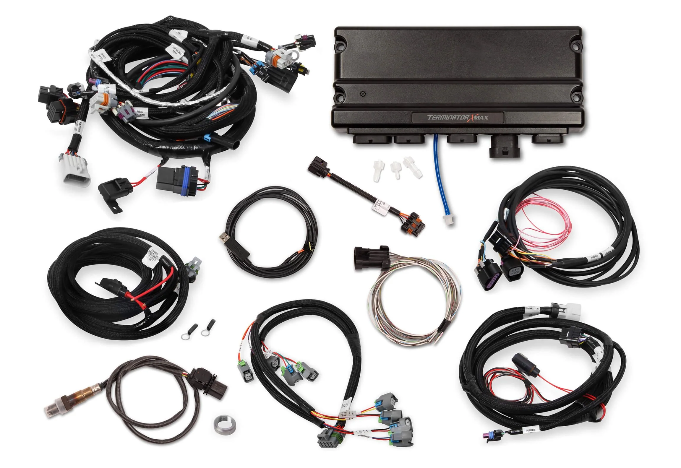 EFI Terminator X Max - Gen IV 58x Crank - 4x Cam - EV6 Injectors - Drive-By-Wire Throttle Body and Transmission Control - USB/CAN Tuning Cable - Image 2