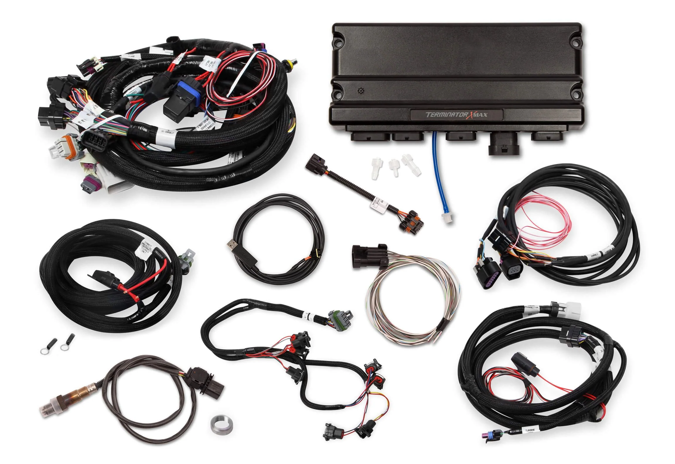 EFI Terminator X Max - LS1/LS624x Crank - 1x Cam - EV1 Injectors - Drive-By-Wire Throttle Body and Transmission Control - USB/CAN Tuning Cable - Image 2