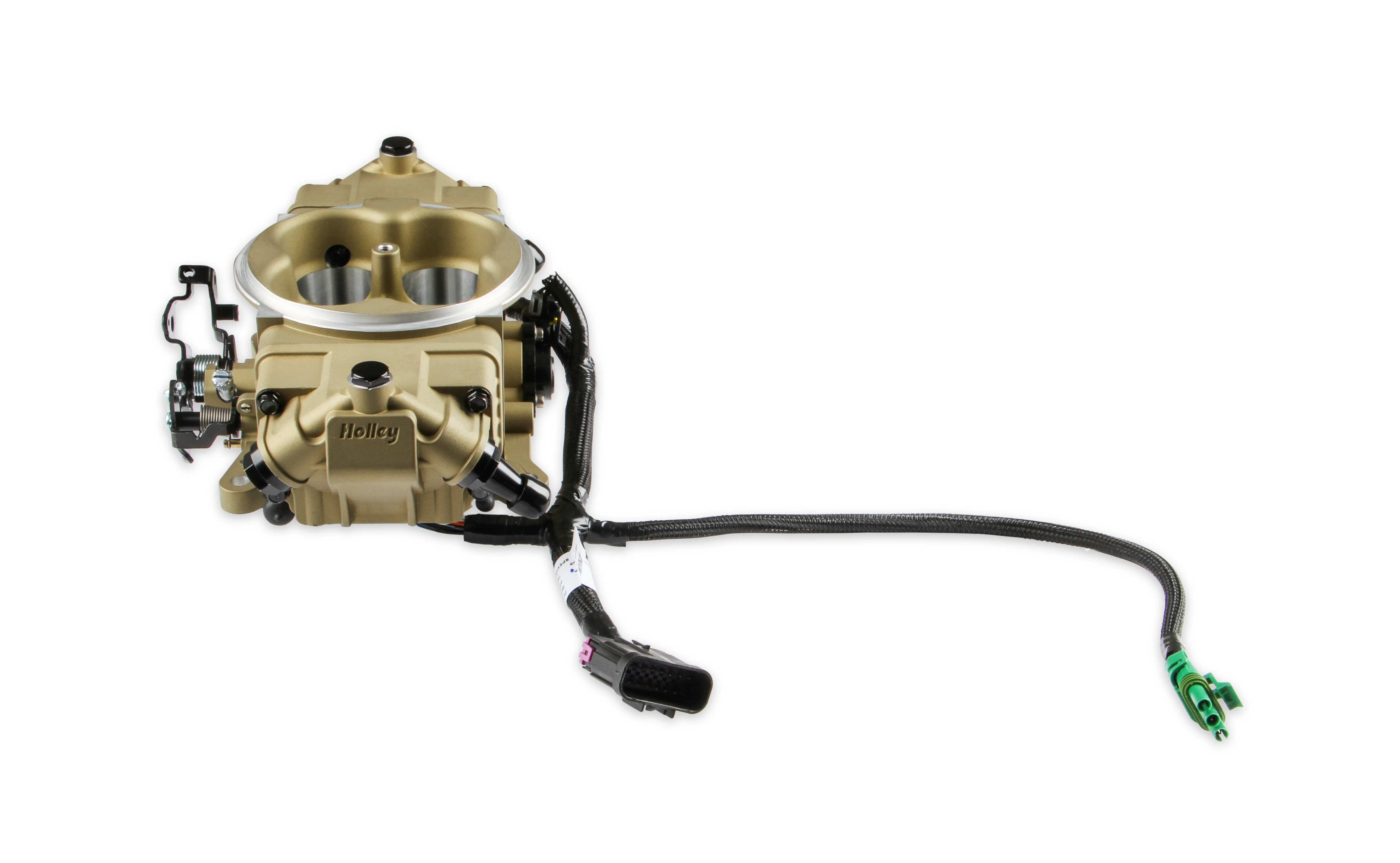 EFI Terminator X Stealth 4150 Throttle Body - Classic Gold - 4 Injectors - 650 HP - Image 3