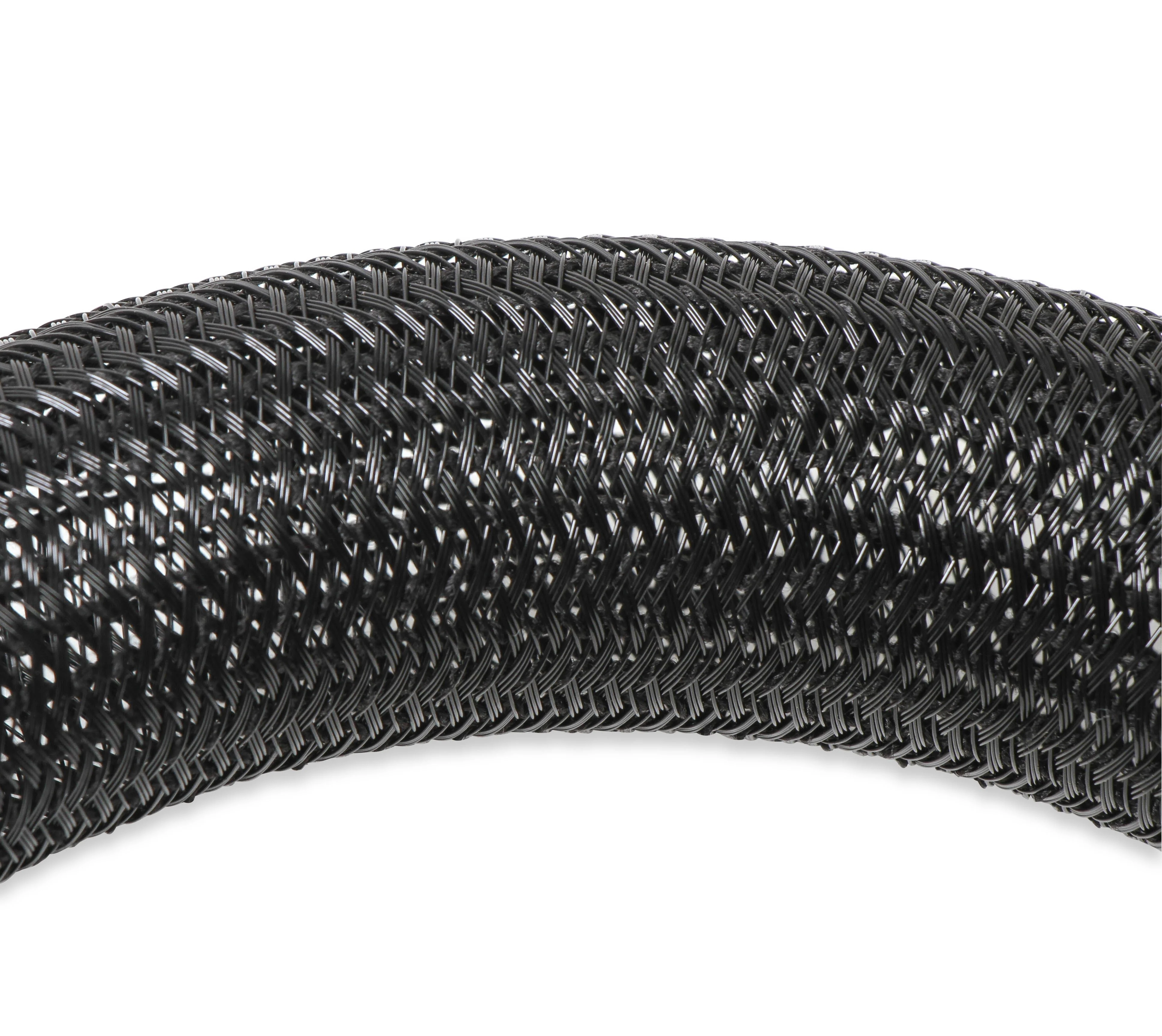 F6 Split Wire Loom - 1/8 Inch - 50 Feet, Black, 1/8" Braided F6 - Image 3