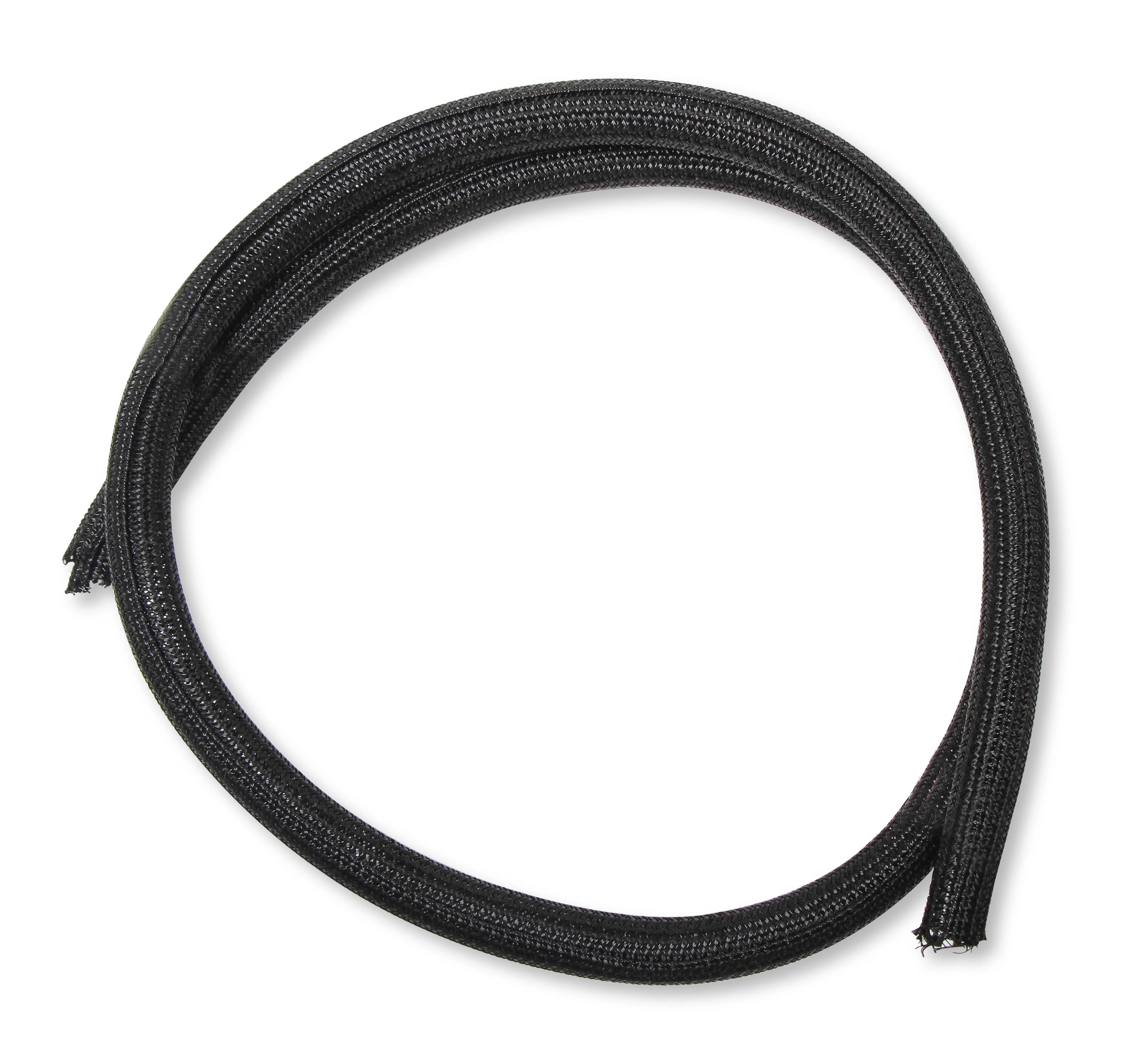 F6 Split Wire Loom - 3/8 Inch - 50 Feet, Black, 3/8" Braided F6 - Image 2