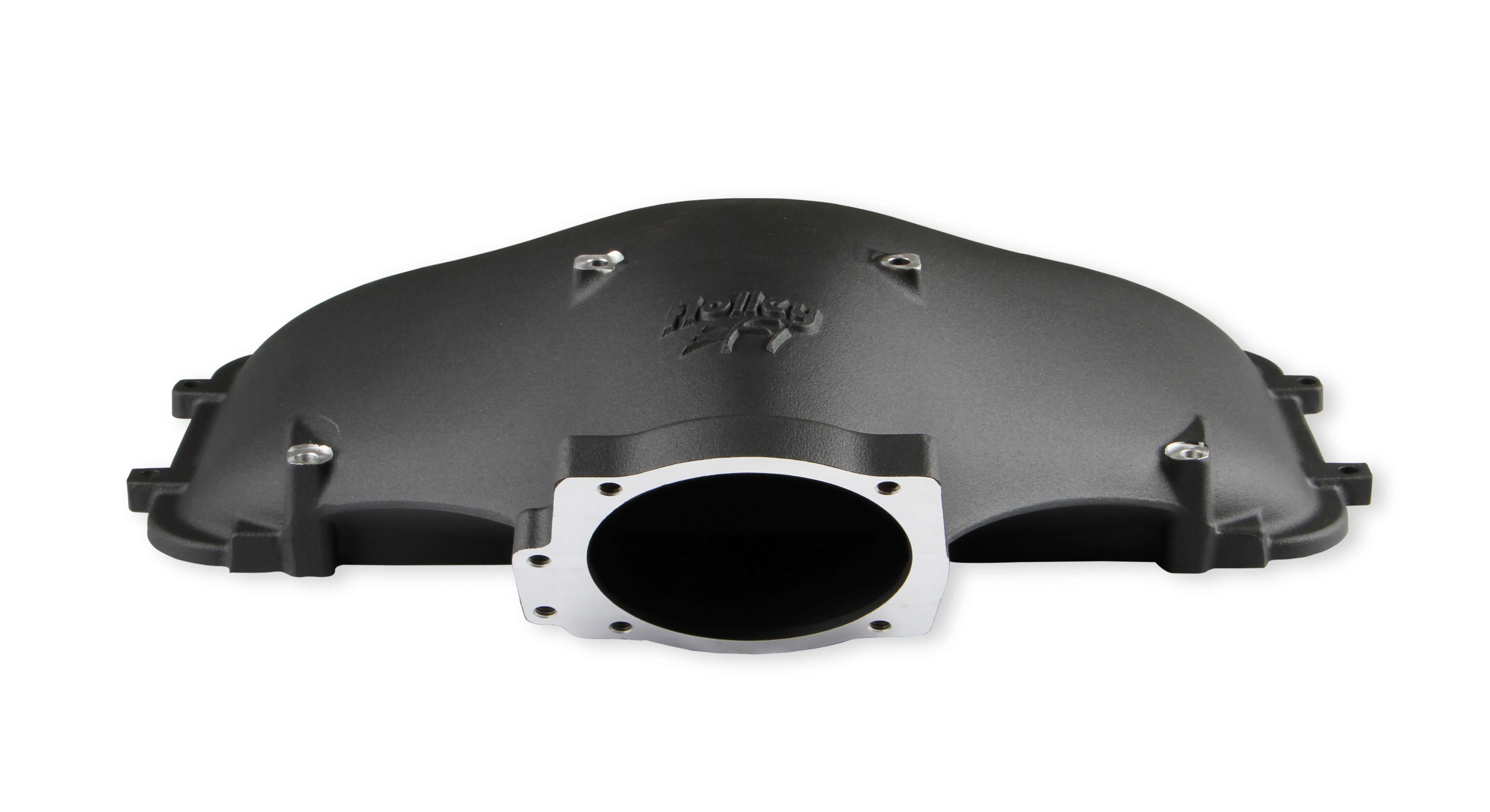 HI-RAM 105MM Cast Side Mount Plenum Top - Black Finish- 86-95 Ford 5.0 Style - Image 3