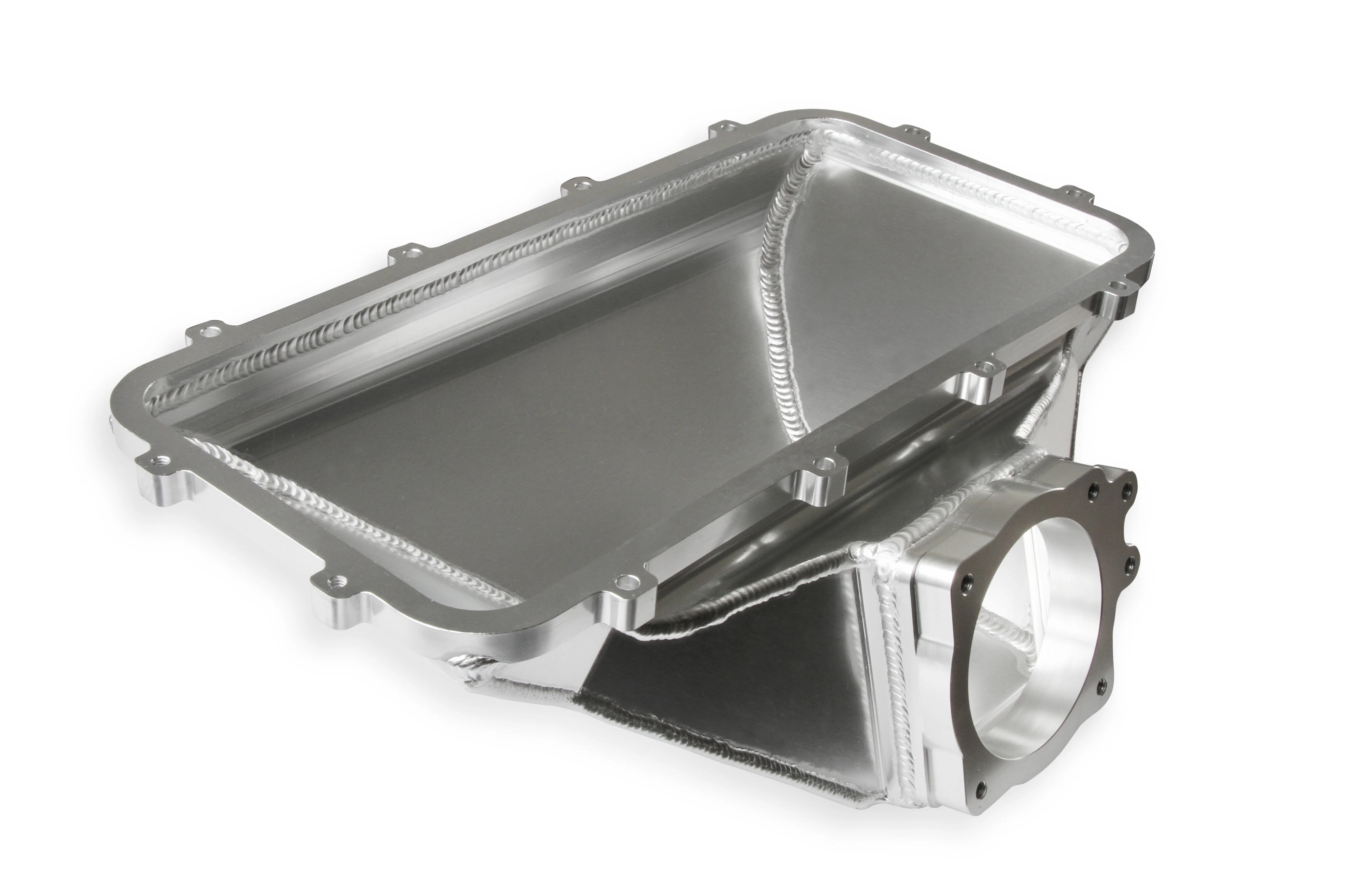 HI-RAM 95MM Fabricated Side Mount Plenum Top - Silver Finish- 86-95 Ford 5.0 Style - Image 7