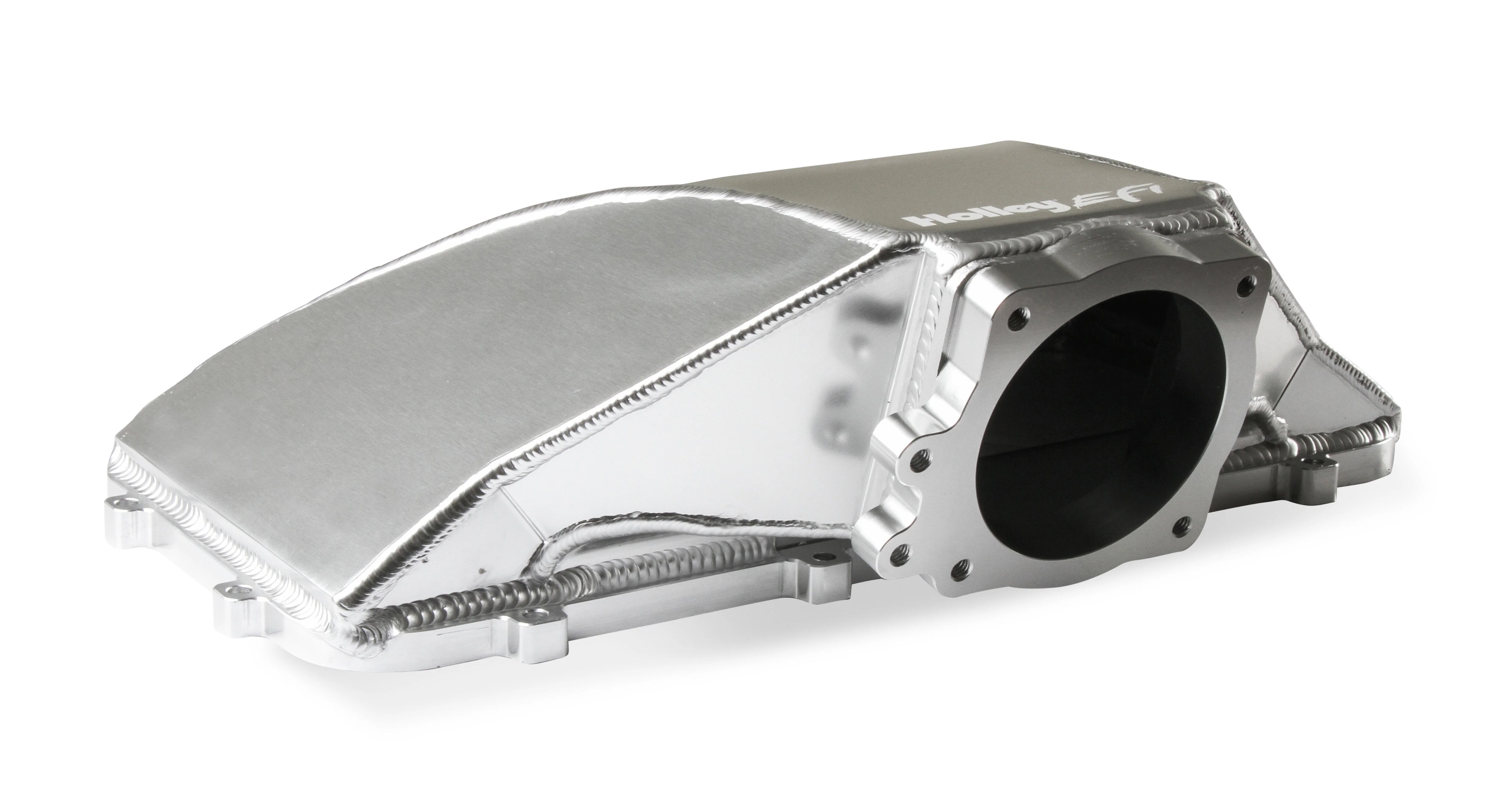 HI-RAM 95MM Fabricated Side Mount Plenum Top - Silver Finish- 86-95 Ford 5.0 Style - Image 8