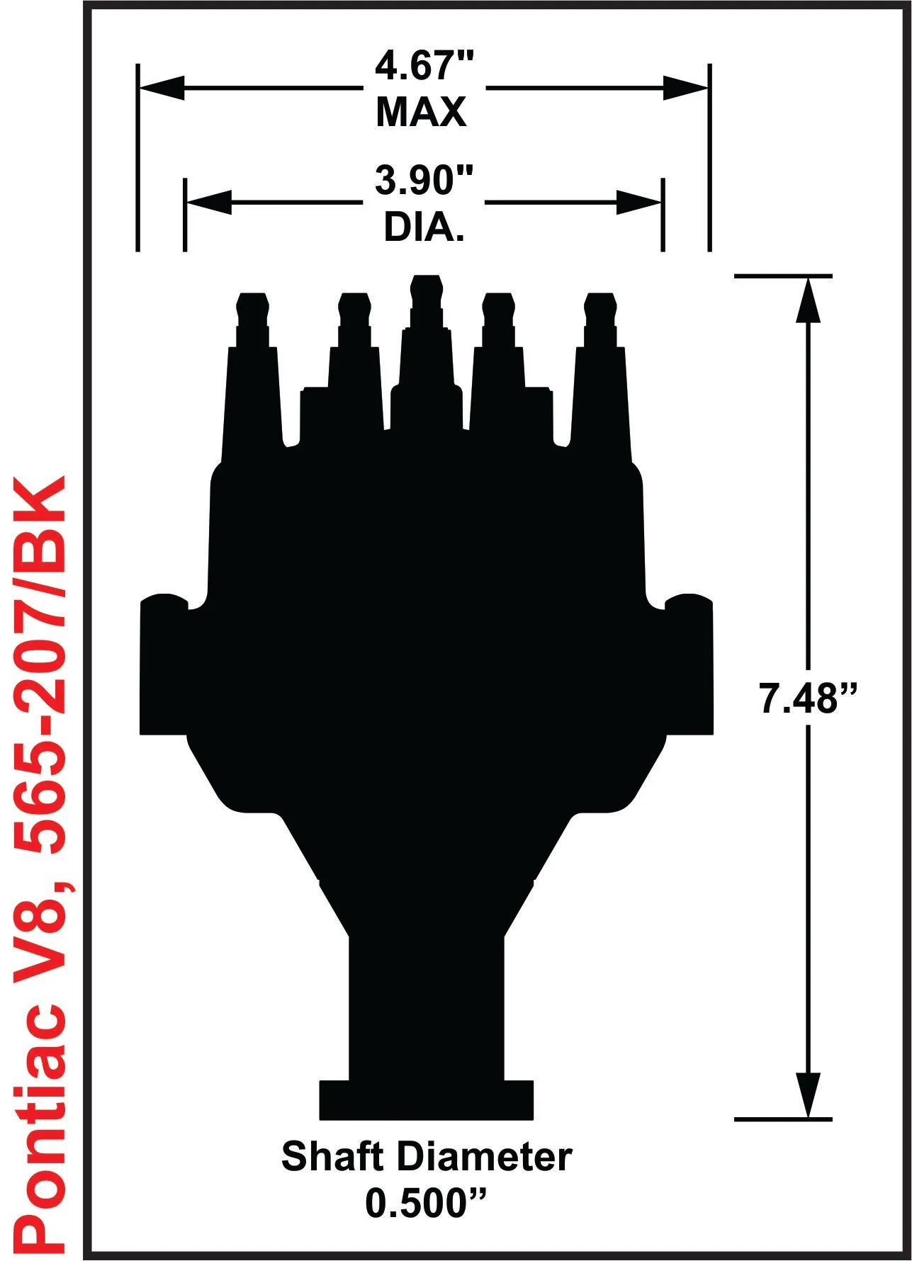 Holley EFI Dual Sync Pontiac Distributor - Image 4