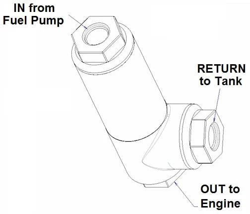 Holley EFI Filter Regulator 3/8" NPT - Image 4