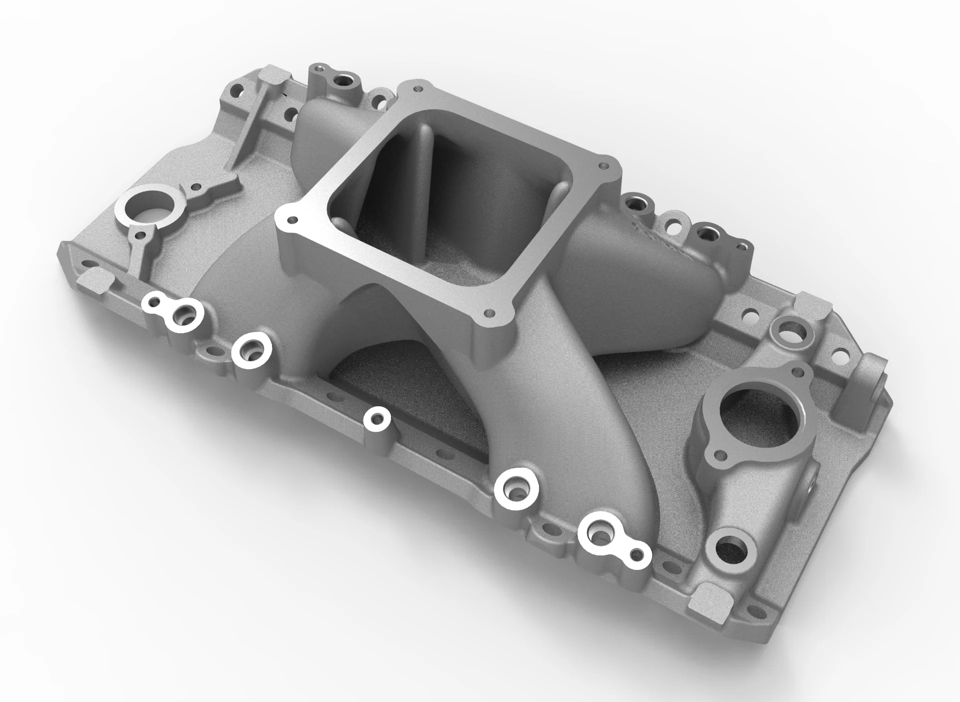 Holley EFI Intake Manifold 396, 402, 427, 454, 502 for Holley 4500 Style Flange, Oval Port Heads - Image 2