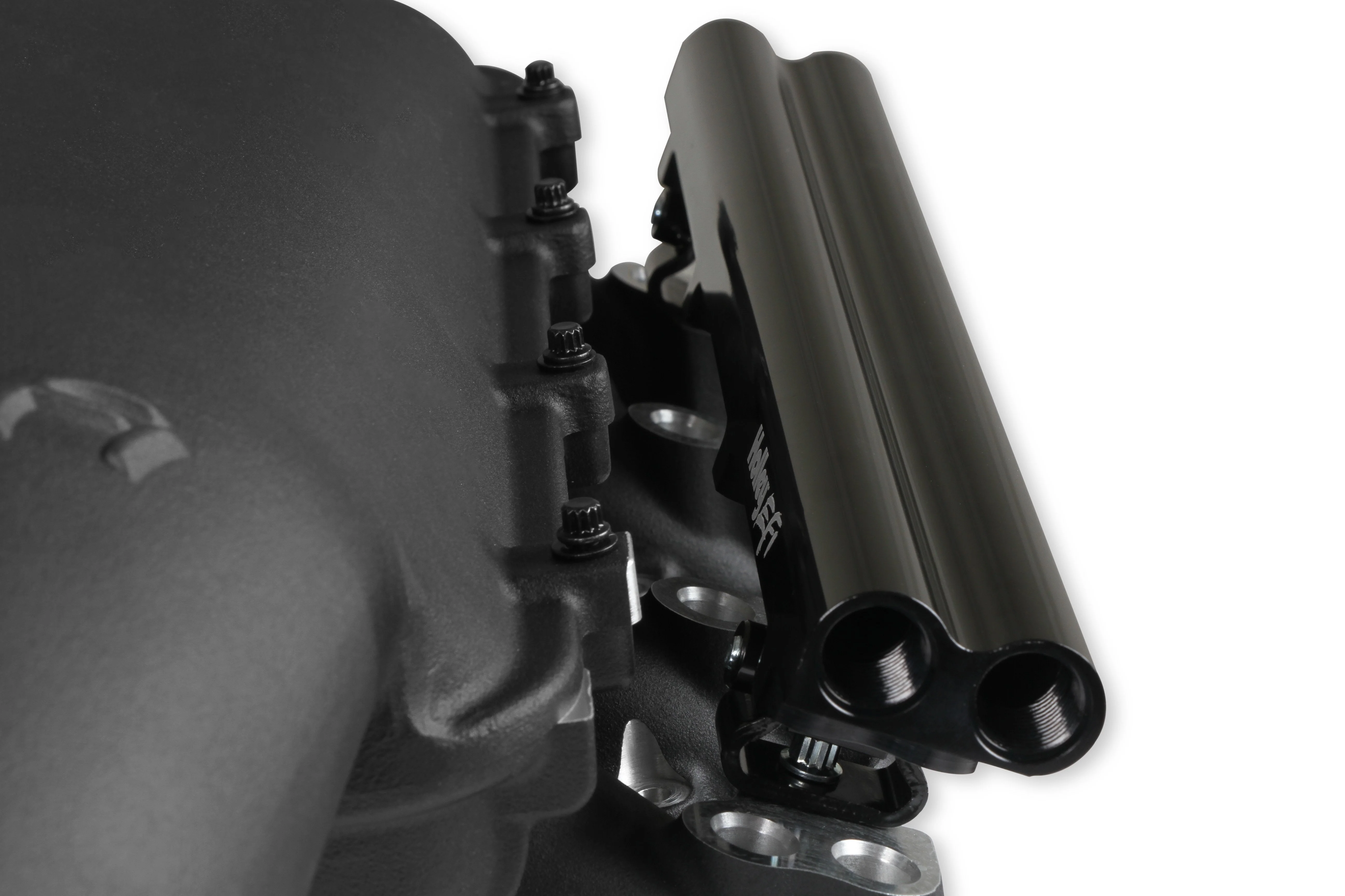 Holley Lo-Ram Manifold Kit Dual Injector- Black - GM LS3/L92 - Image 10