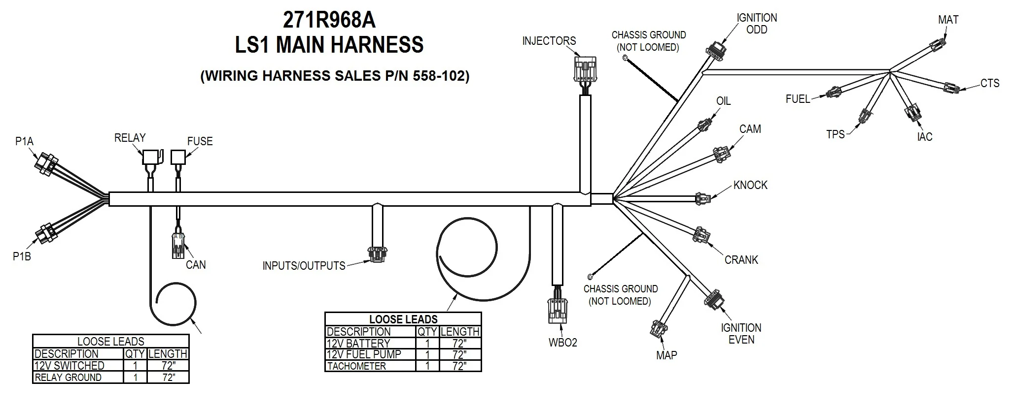 LS1/6 (24x/1x) Engine Main Harness - Image 3