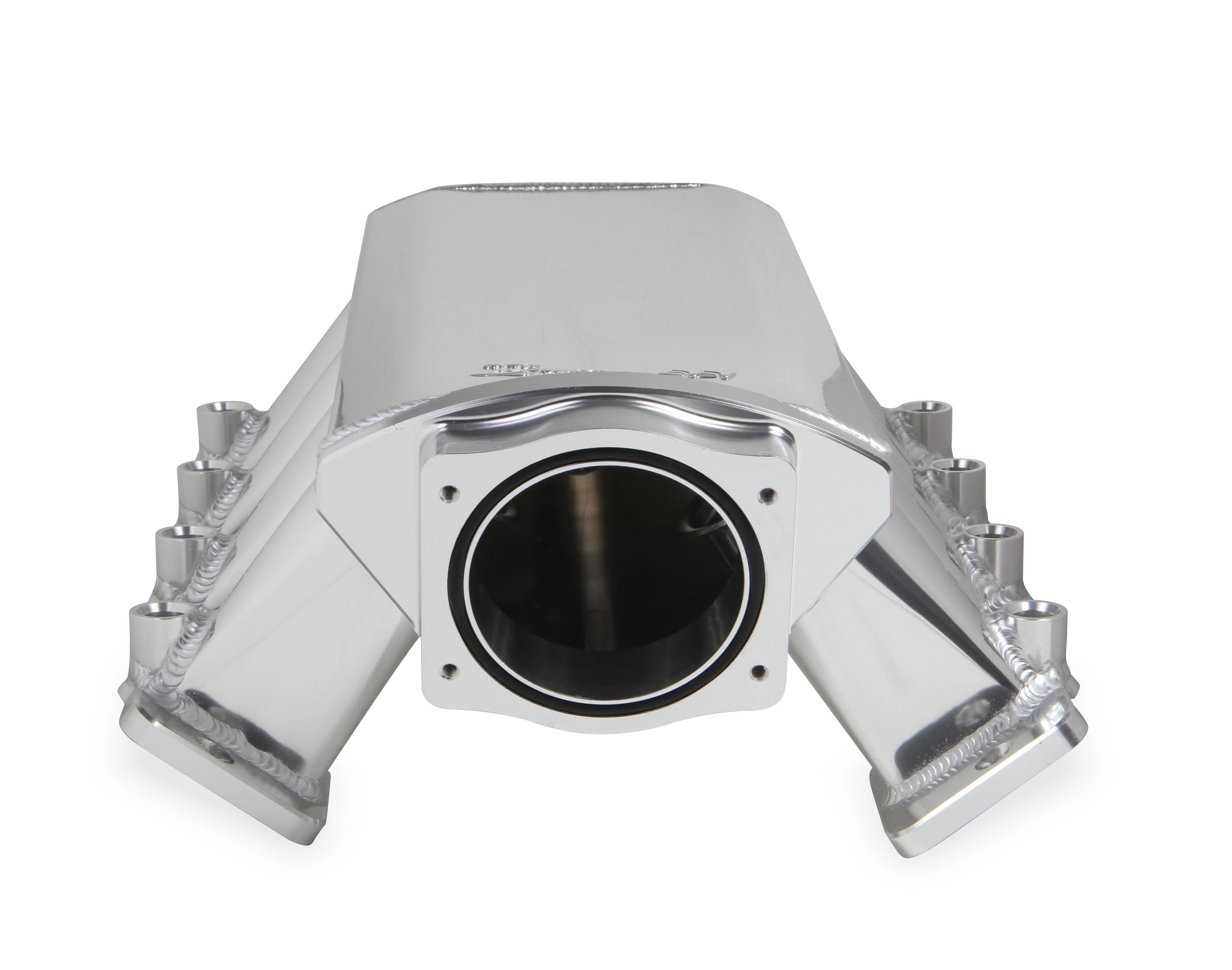Sheet Metal Fabricated Intake Manifold LS7 102mm Throttle Body opening + Fuel Rail Kit Silver with Sniper EFI logo - Image 9