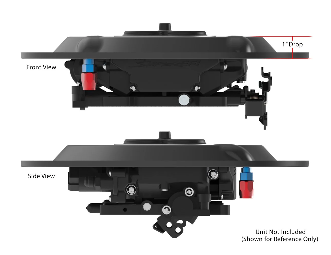 Sniper EFI Air Cleaner Drop Base - Black - Image 4