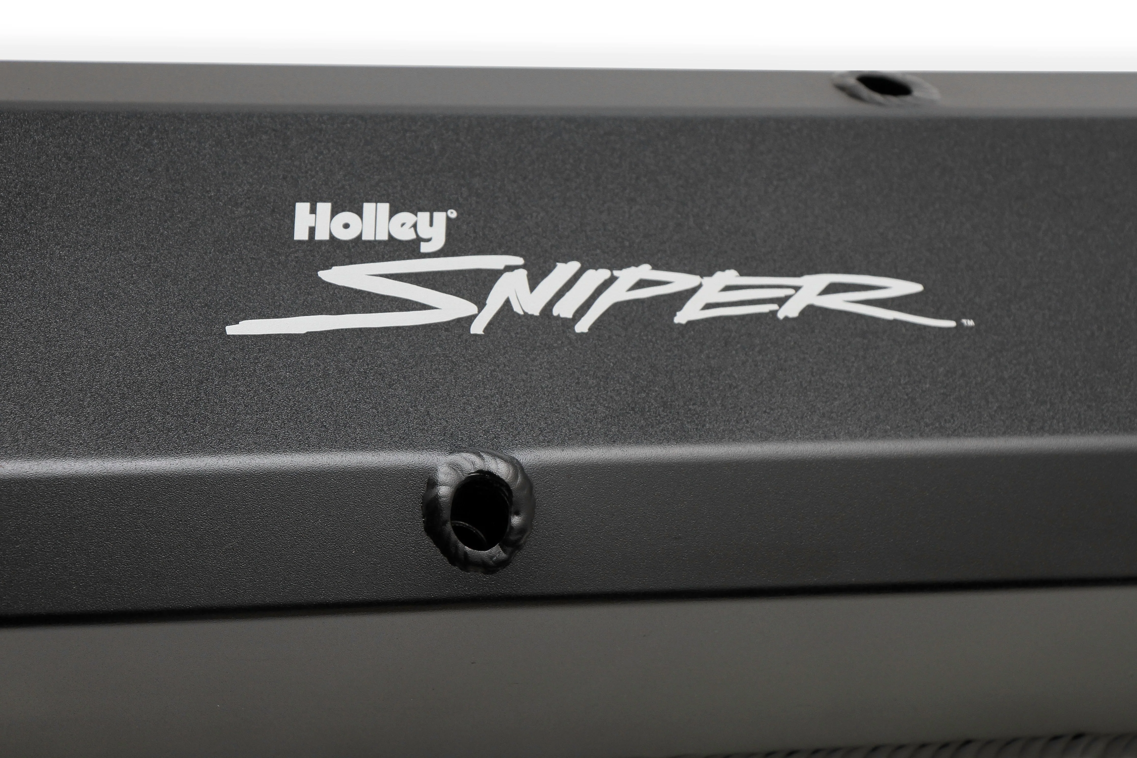 Sniper Valve Cover - Fabricated Aluminum - Chrysler Small Block - Black Finish - Image 3