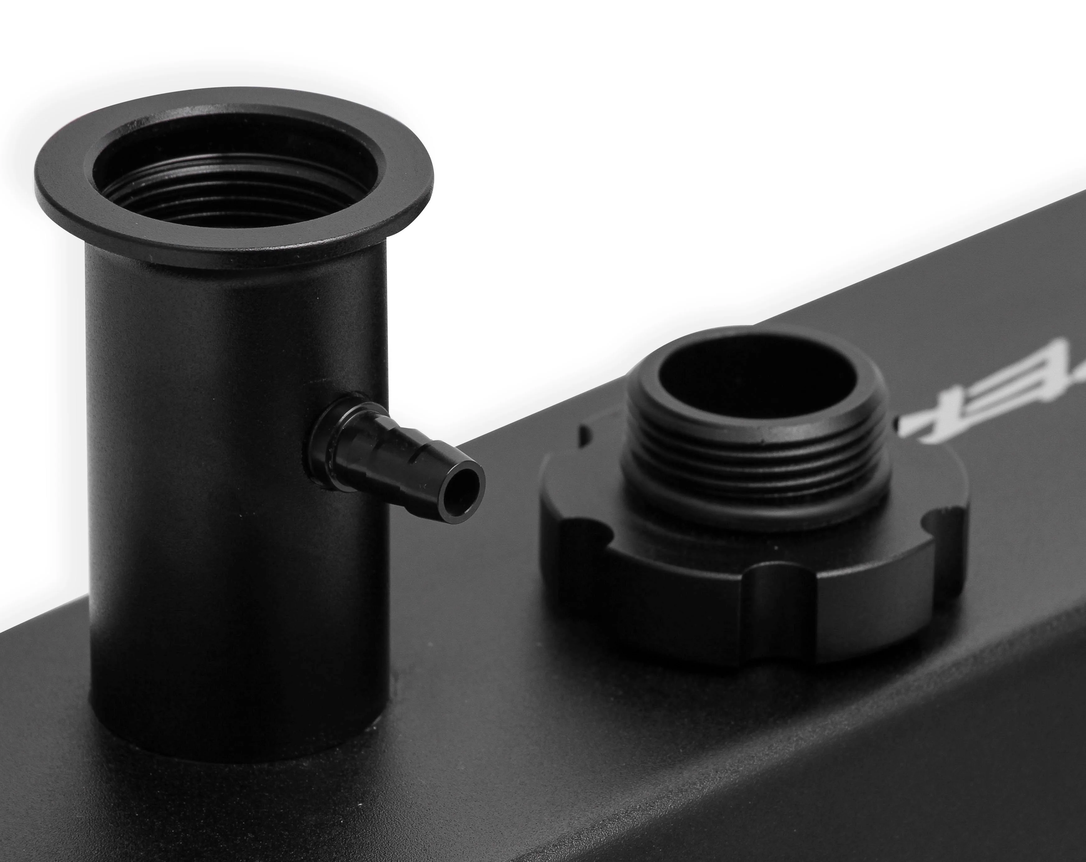 Sniper Valve Cover - Fabricated Aluminum - Ford Small Block - Tall - Tapered Edge - Black - Image 4