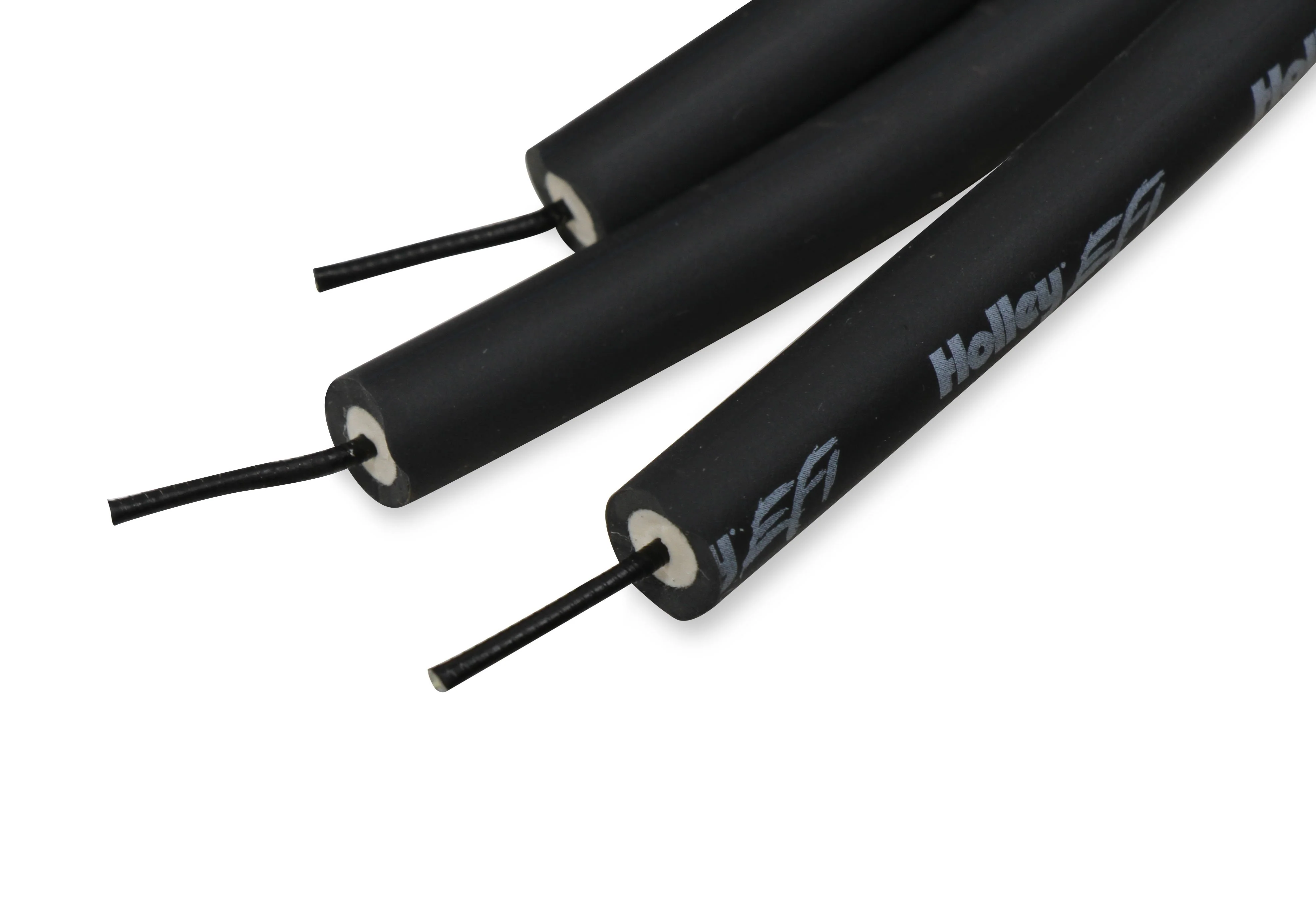 Spark Plug - Cut to Fit- Wire set, Black with Black 180 degree boots For Holley Smart Coil - Image 3