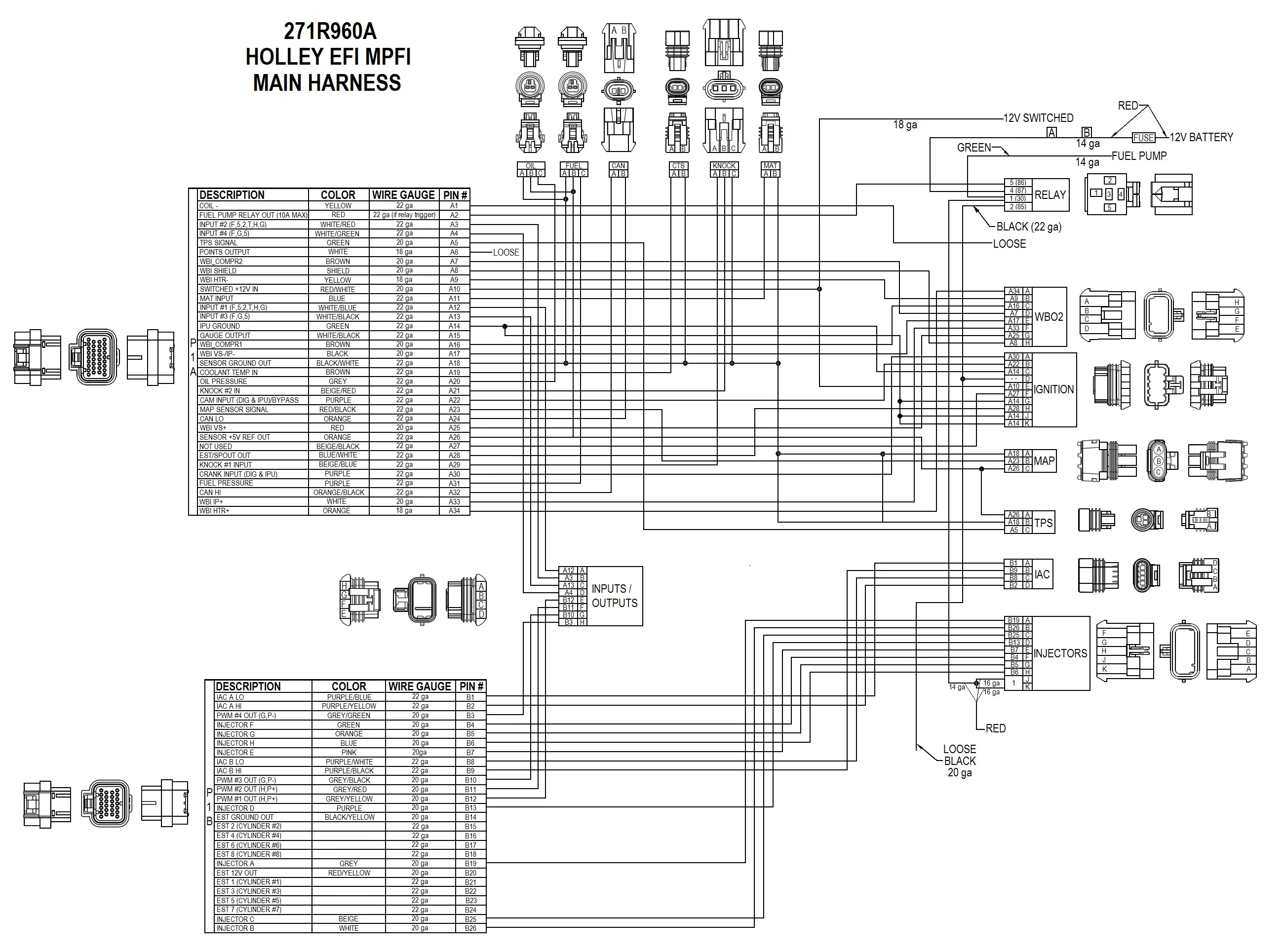 Universal FORD V8 Multi-Point Fuel Injection, Includes Bosch Oxygen Sensor, and Ford V8 Injector Harness. - Image 2